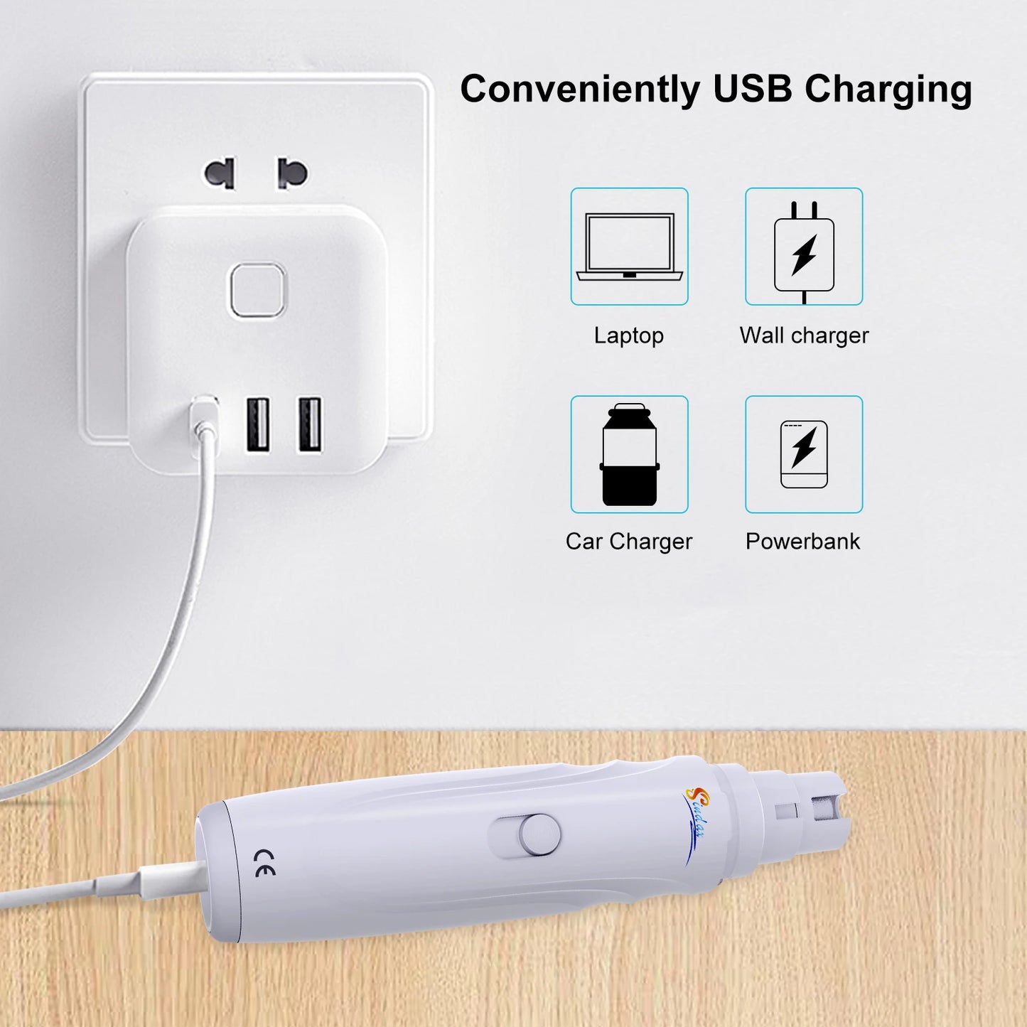 Tailora™ USB Rechargeable Nail Grinder