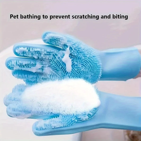 Tailora™ 2-in-1 Bathing & Deshedding Gloves