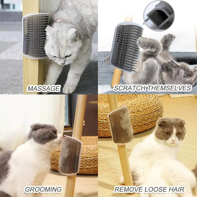 Tailora™ Self-Grooming Corner Wall Brush