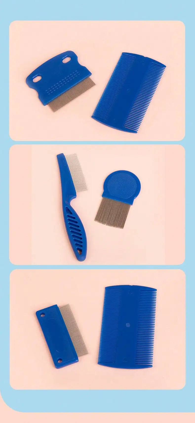 Tailora™ Stainless Steel Flea & Grooming Combs