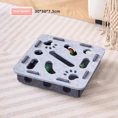 Tailora™ Felt Interactive Cat Puzzle Box