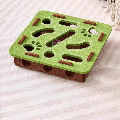 Tailora™ Felt Interactive Cat Puzzle Box