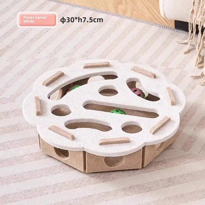 Tailora™ Felt Interactive Cat Puzzle Box