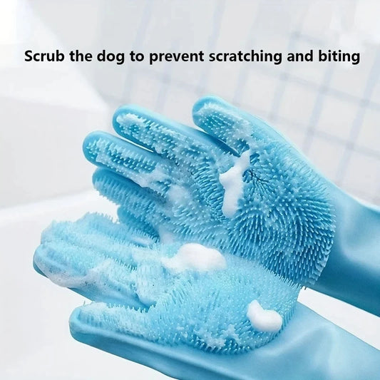 Tailora™ 2-in-1 Bathing & Deshedding Gloves