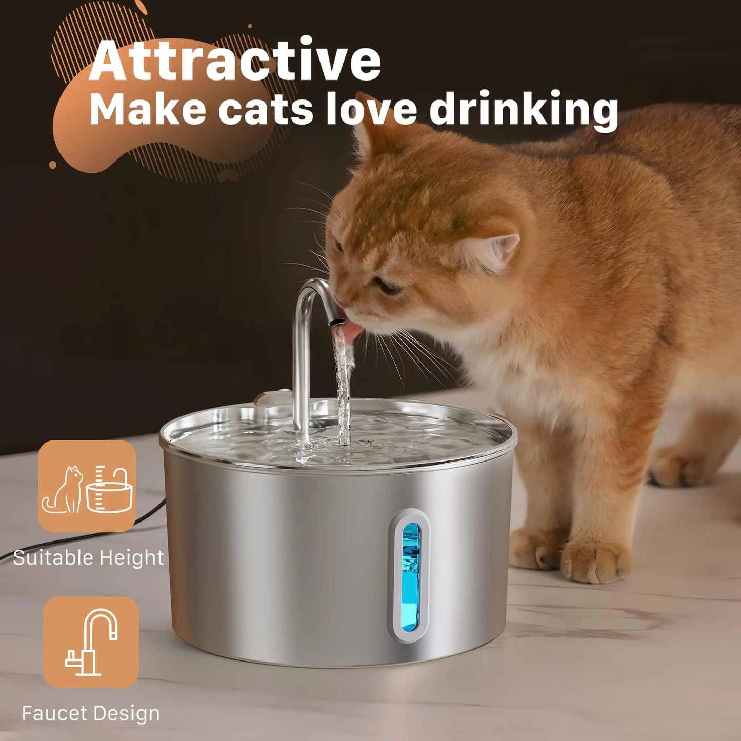 Tailora™ Smart Motion Sensor Water Fountain