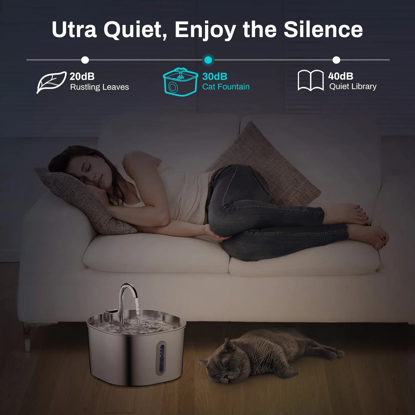 Tailora™ Smart Motion Sensor Water Fountain