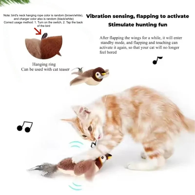 Tailora™ Interactive Chirping Bird Toy