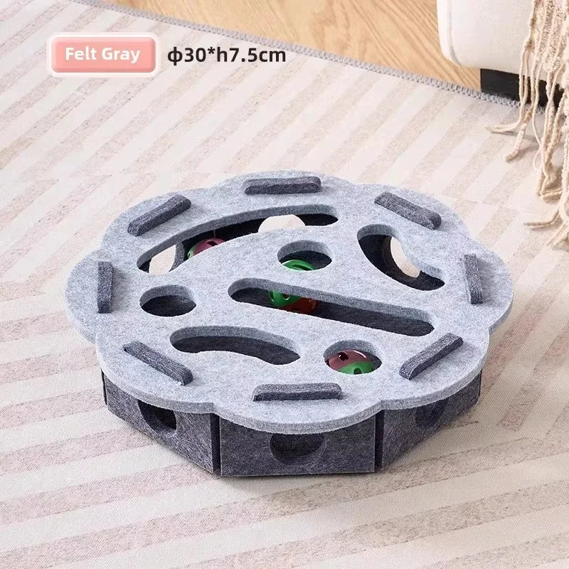 Tailora™ Felt Interactive Cat Puzzle Box