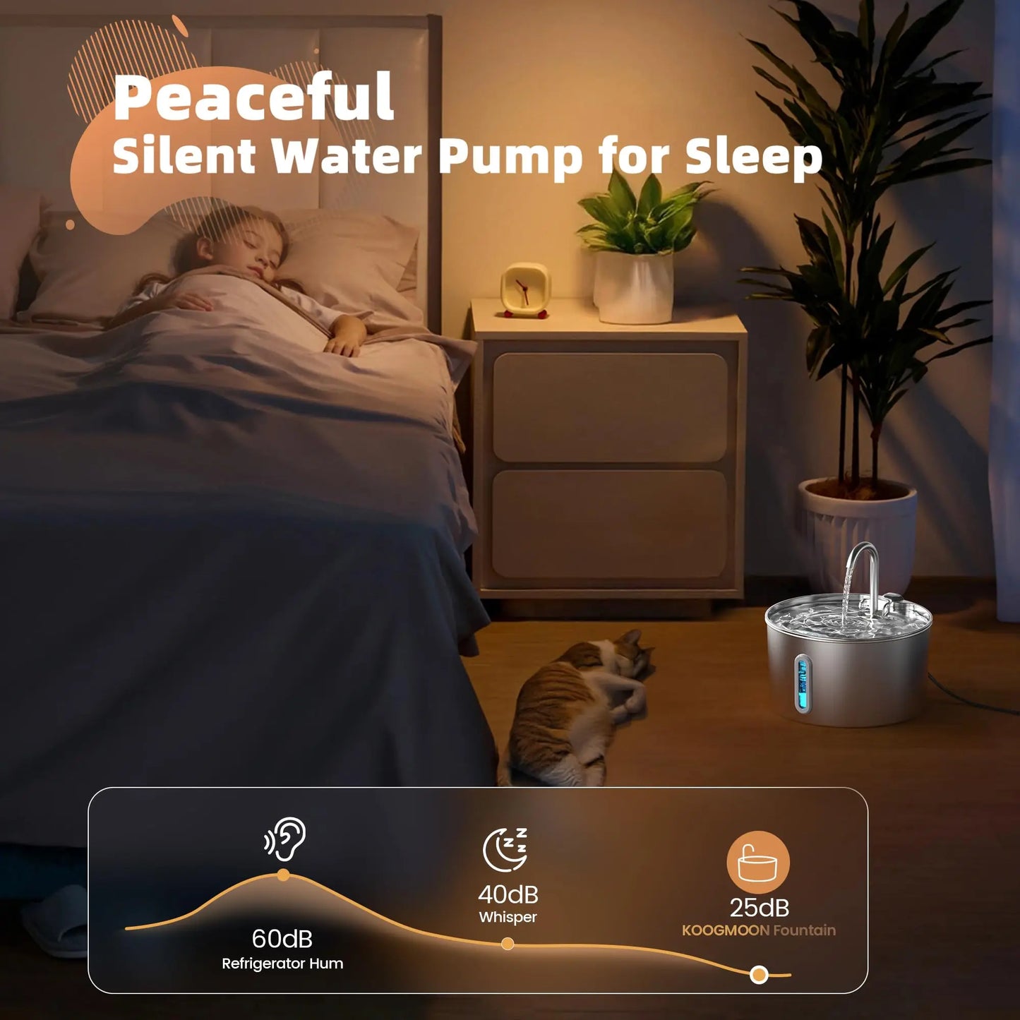 Tailora™ Smart Motion Sensor Water Fountain