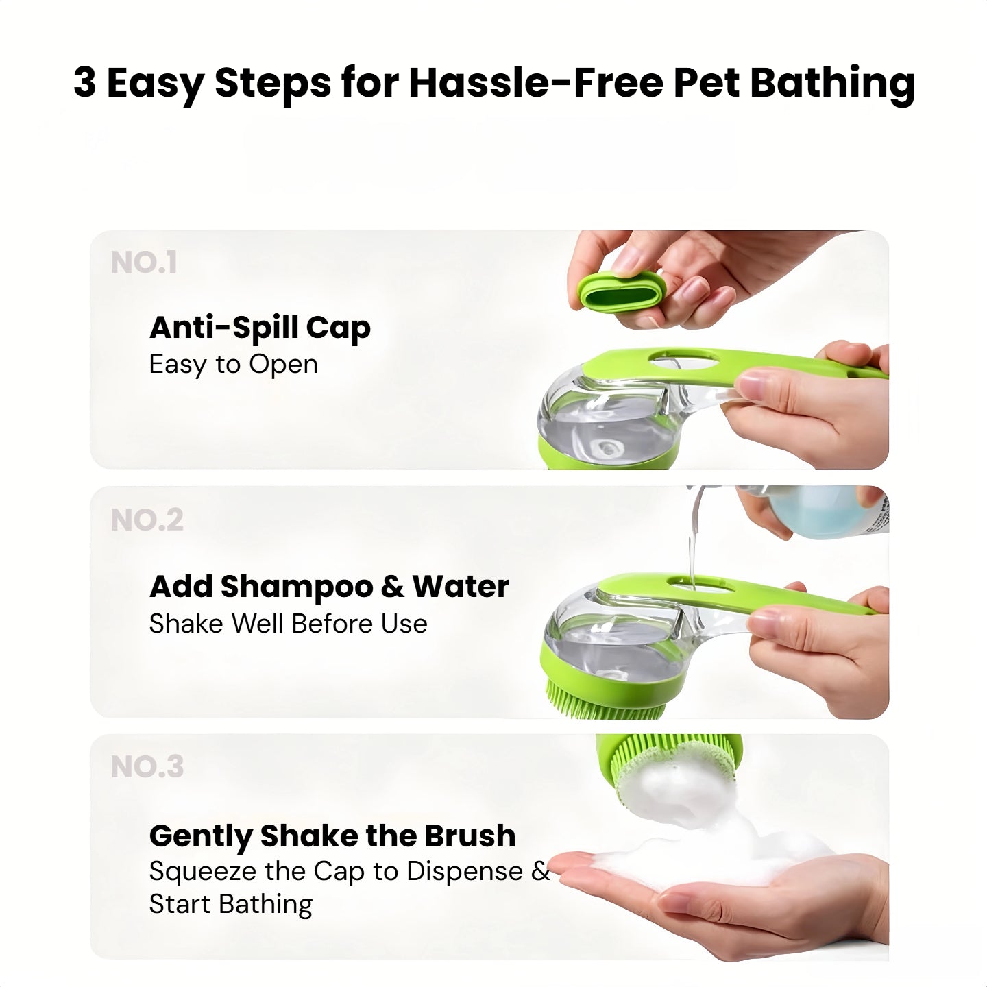 Tailora™ 2-in-1 Pet Bath Brush