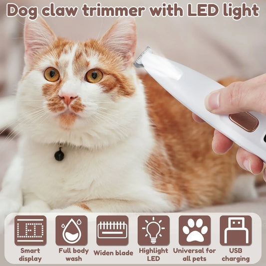 Tailora™ Precision Paw & Detail LED Trimmer