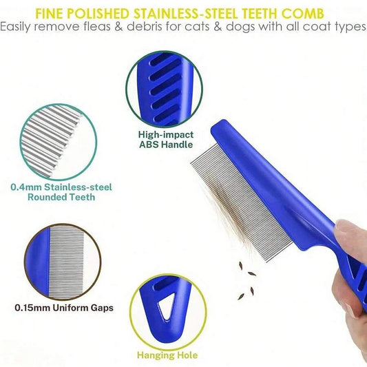 Tailora™ Stainless Steel Flea & Grooming Combs