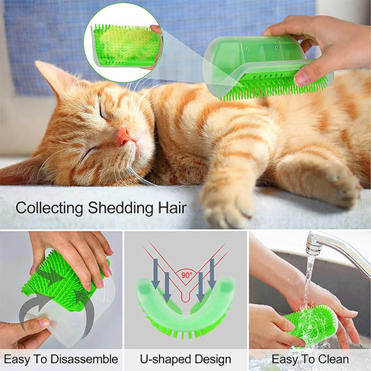 Tailora™ Self-Grooming Corner Wall Brush