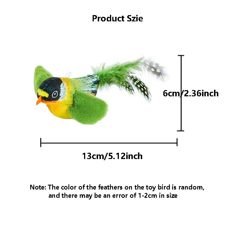 Tailora™ Sound-Simulating Interactive Bird Toy