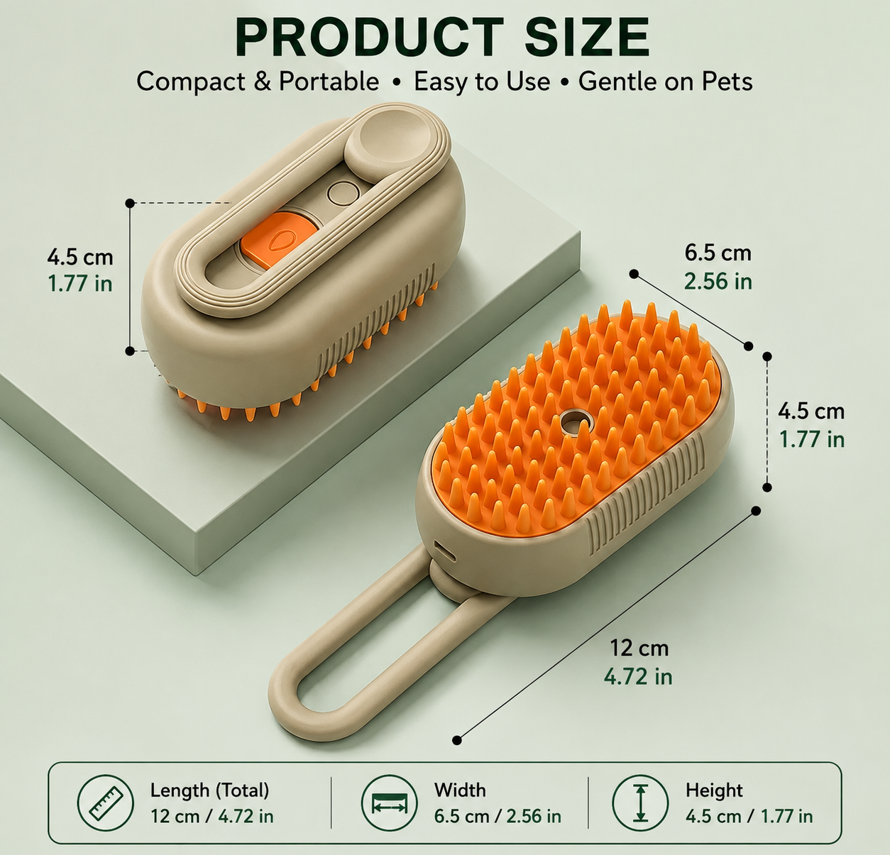 Tailora™ 3-in-1 Steamy Spray Grooming Brush