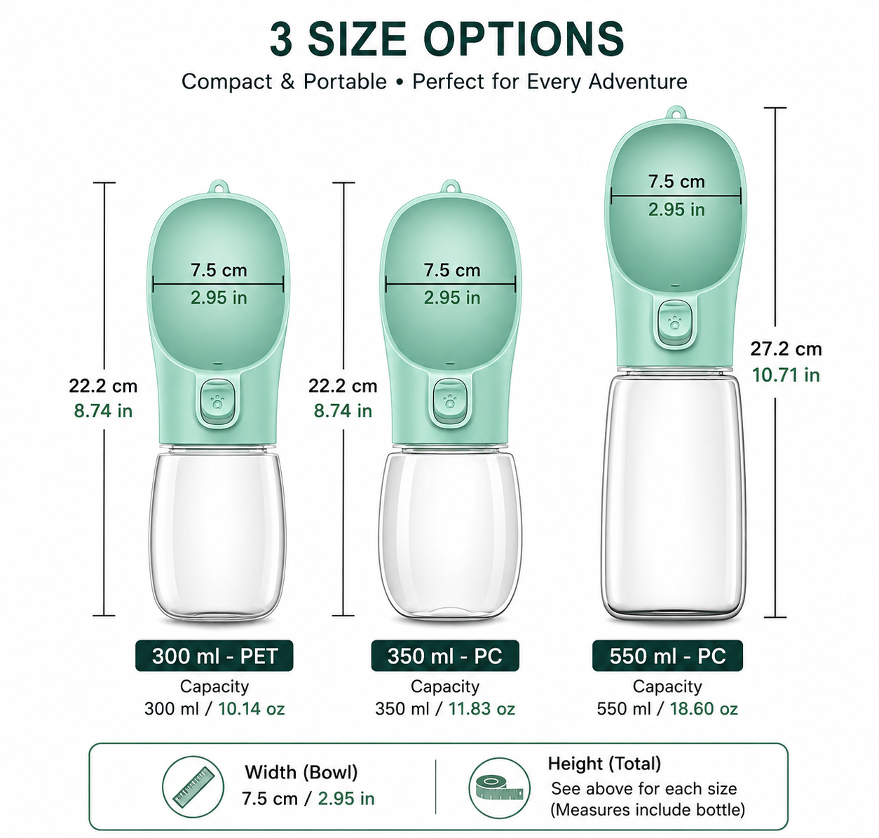 Tailora™ Leak-Proof Travel Water Bottle